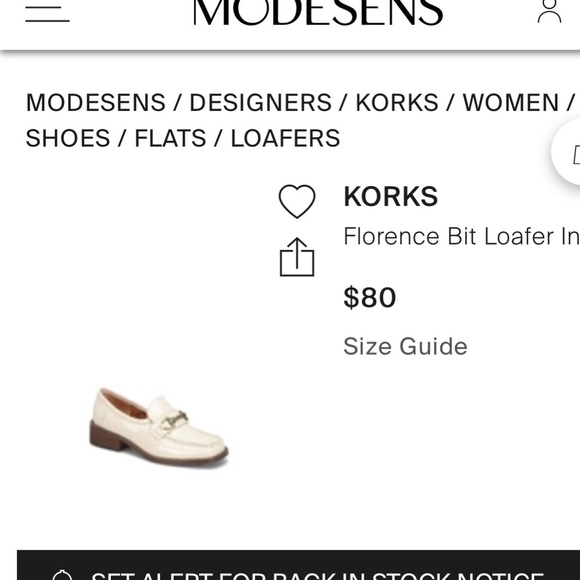 Kork Ease Florence Bit Loafer In off white patent leather size 8 - Picture 9 of 9